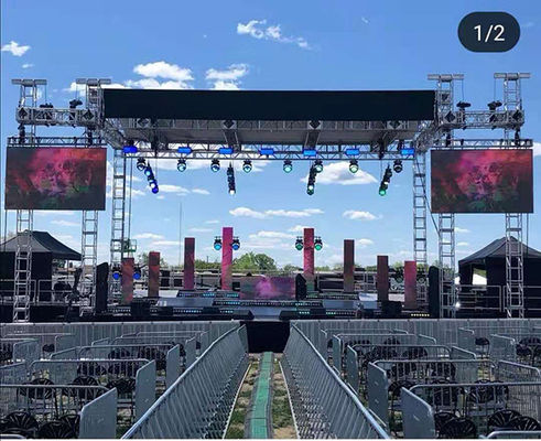 500x1000 Panel Outdoor Rental LED Display IP40 1200nits For Stage Events
