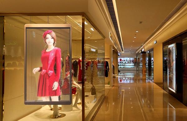 See Through Transparent Glass Led Display IP30 For Shopping Mall Window ...