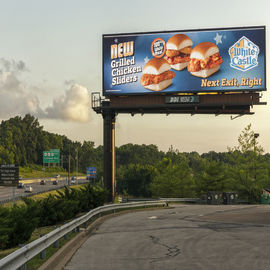 SMD 3535 Outdoor Billboard Advertising Led Display Screen P8 P10 Steel / Aluminum Panel
