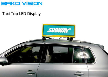 Taxi Top Mobile Advertising LED Display Double Sided Digital Moving Billboard 5000 Nits