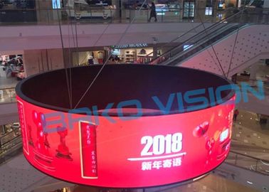 Twisted Installation Flexible Led Curtain Display 1000 Nits Brightness Soft Video Wall