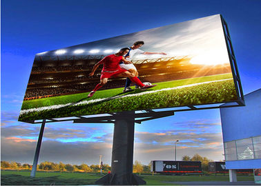 Full Color Outdoor Fixed LED Display Screen P6mm Billboard 6500cd/sqm Brightness