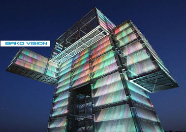 Transparent LED Display Energy-Saving Screen Outdoor LED Video Wall for Advertising / Stage Performance