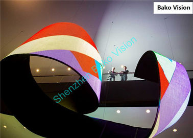 Customized Soft Rubber Module Bendable Flexible LED Display Moving Video Wall for Creative Shape and Size Solution