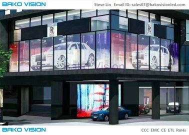 Glass Advertising Led Display Wide Angle Screen High Brightness 1000X500mm Cabinet P5 Video Wall