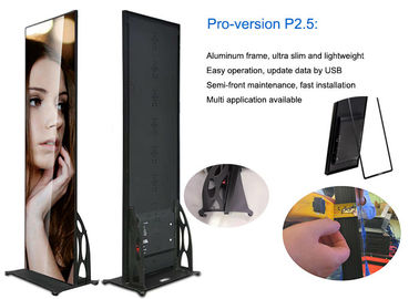 P2.5mm Indoor LED Poster Mobile Advertising Displays 2880-3840Hz High Refresh