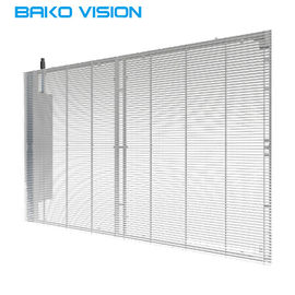Steel Frame Transparent LED Screens ,  Led Curtain Screen Video Panel SMD1921