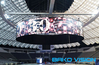 Rental Foldable LED Screens Indoor Curtain LED Display 360° Creative Event Module Space Saving IP43 IP54