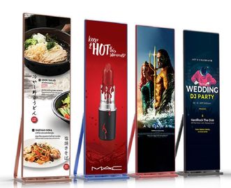 Moveable LED Poster Display P2.5 HD 1000 Nits For Mall Stores Advertising