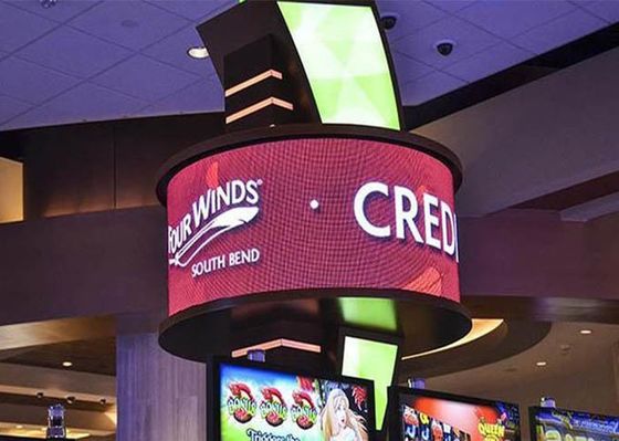 Full Color Easy-Maintenance, Space Saving Flexible Rubber LED Display with Soft Module for Creative Installations