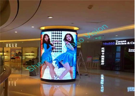 P3 P4 Flexible LED Display with Soft Rubber Module, Bendable with Any Angle