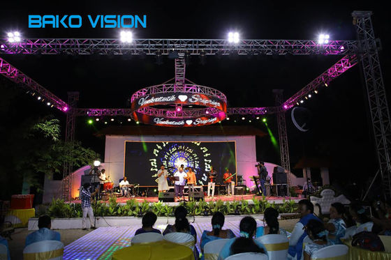 65536pixels/m2 P3.91 Stage Rental LED Display For Concert