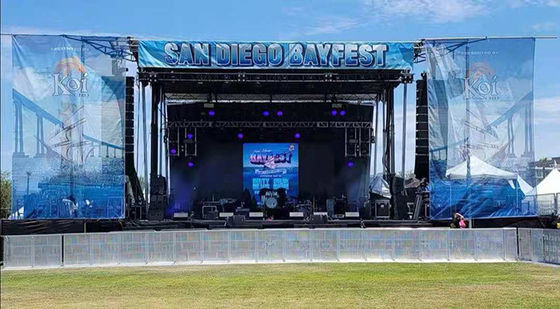 Front IP40 Rear IP21 Outdoor Rental LED Display For Stage Events