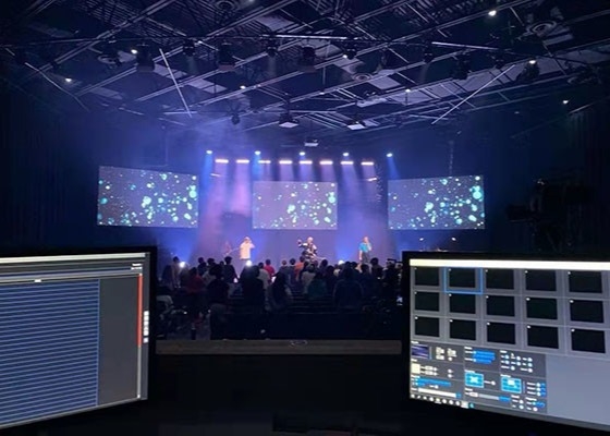 Indoor P3.91 500X500 LED Video Wall Rental For Stage Lighting Event