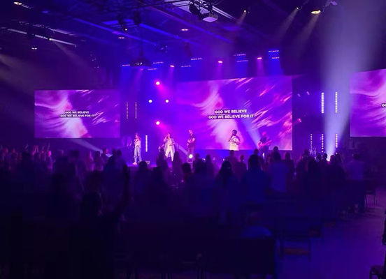 High Brightness Outdoor Stage Rental LED Display P15.6 Seamless Splicing