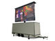HD LED Advertising Trailer , Mobile Led Display Screen With Lifting System