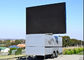 HD LED Advertising Trailer , Mobile Led Display Screen With Lifting System