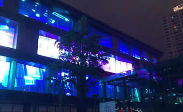 Light weight P10.4 Transparent led screens 100x50cm Panel for shopping window ads