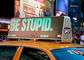 Great Waterproof Outdoor Fixed LED Display Moving Text Advertising Taxi Top Screen
