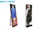 Nationstar Led Poster Panel , P2.5 P3 Video Advertising Display With Foldable Stand