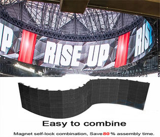 Foldable Modules Flexible Led Curtain Display Hanging Indoor Full Color For Entertainment