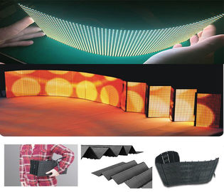 Foldable Modules Flexible Led Curtain Display Hanging Indoor Full Color For Entertainment