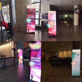 Portable Indoor LED Poster Ultra Thin HD P2.5 Aluminum Panel For Advertising