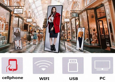 Portable Indoor LED Poster Ultra Thin HD P2.5 Aluminum Panel For Advertising