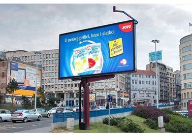 Robust Outdoor Fixed LED Display Billboard Panel 6500 Nits With Front Service