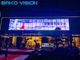 Outdoor Flexible LED Curtain Display High Transparency / Brightness For Advertising