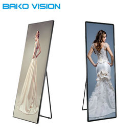 Stand Indoor Full Color Poster LED Display P2.5 P3 Slim Lightweight 1000 Nits