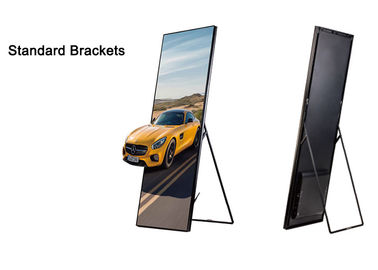 Free Standing Portable Led Poster Display P2.5mm Digital Kiosk For Shopping Mall Advertising