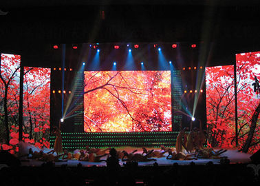 Slim Indoor Rental LED Display P3.91 4000 / 1 Contrast Vivid Output Video Wall