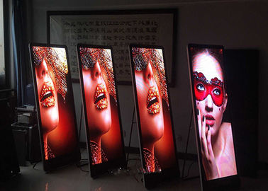 Ultra Slim Indoor LED Poster IP40 High Refresh Rate Standing Controlled By Nova