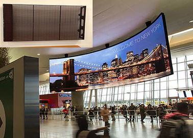 IP67 Waterproof Led Curtain Wall Full Color HD P25mm With 7500CD/M2 Brightness