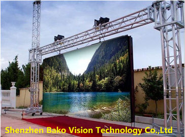 Fanless Rental Outdoor LED Display 4.81mm Pixel Pitch Full Color Light Weight