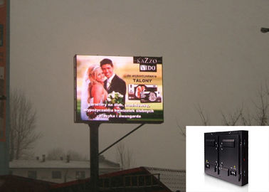 Steel / Aluminum Outdoor Fixed LED Display WiFi 4G Control SMD High Brightness