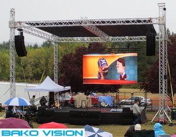 Curved Angle Outdoor Rental LED Display High Brightness P4.81 IP65 Waterproof