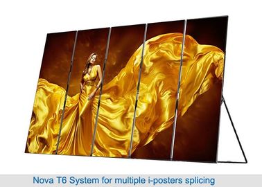 Digital Indoor LED Poster Billboard 3840Hz Refresh Rate Slim Lightweight Variable Install Easy For Mobile Advertising