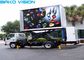 Steel Pannel Mobile LED Screen , P4.81 P6.67 Trailer Vehicle LED Display Screen