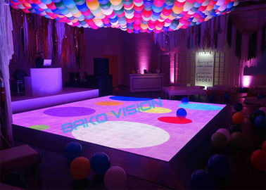 SMD Full Color Indoor Rental LED Display Interactive Dancing IP43/IP54 For Stage