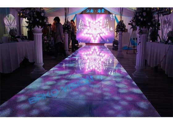 P3.92mm Interactive LED Dance Floor Indoor Full Color Led Display For Stage Easy Installation
