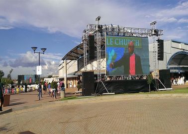 Flat / Curve Outdoor Advertising Led Display , Full Color Outdoor Led Display