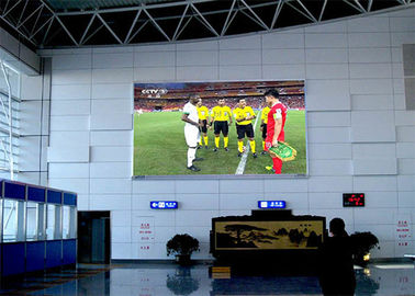 Wall Mounting Indoor Advertising Led Display Screen P4mm 1920Hz Refresh Rate