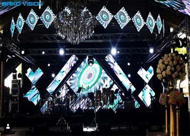 Indoor Stage Seamless HD Full Color Led Display  SMD P3.91 16 Bits 2 Years Warranty