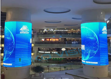 Full Color Flexible LED Display , P3mm High Definition Curved Advertising LED Display