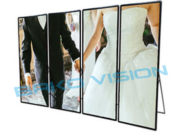 Indoor Floor Digital Poster Media LED Display , LED Mirror Poster Display 2880 Hz