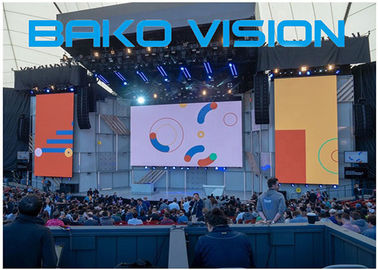 Stage Outdoor Rental LED Display Video Wall 500*500mm Panel 1920Hz Wide Viewing Angle