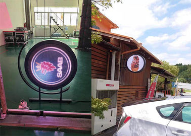 Dual Sided LED Sign P4.68 LED Logo Display Round Circle Screen With USB 4G WiFi Control