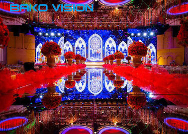 Indoor Rental Led Display 4.81mm Pixels Full Color LED Screen For Wedding Video Wall